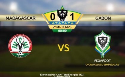 Éliminatoire CAN U23 : Le Gabon gagne la première manche face à Madagascar