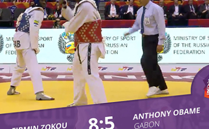 CdM Taekwondo 2015 : Anthony Obame éliminé aux portes de la finale