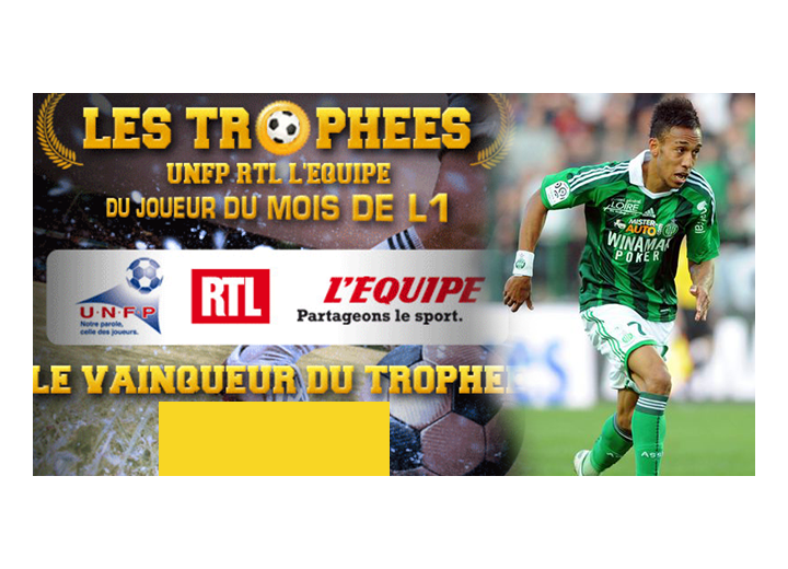 Aubameyang nominé au Trophée UNFP de Février 2013