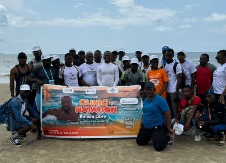 Natation en eau libre : le Gabon forme ses athlètes en vue d'un championnat africain inédit